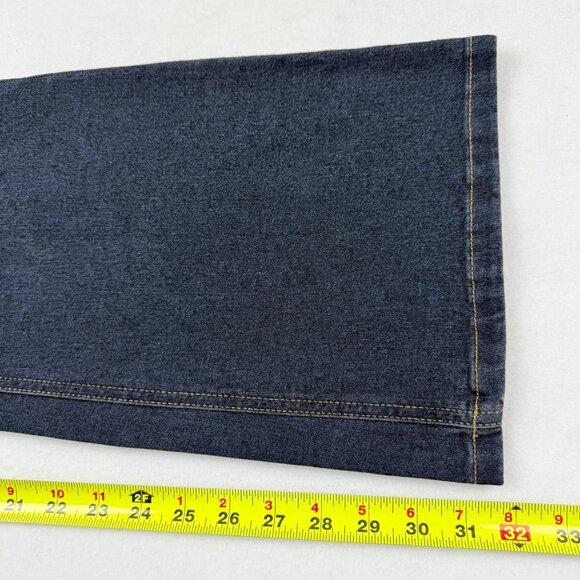 Black Tape Women's Maya Relaxed Flare High Rise Stretch Blue Jeans Size 27 NWOT - Picture 10 of 10